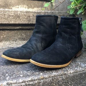 franco sarto suede ankle boots